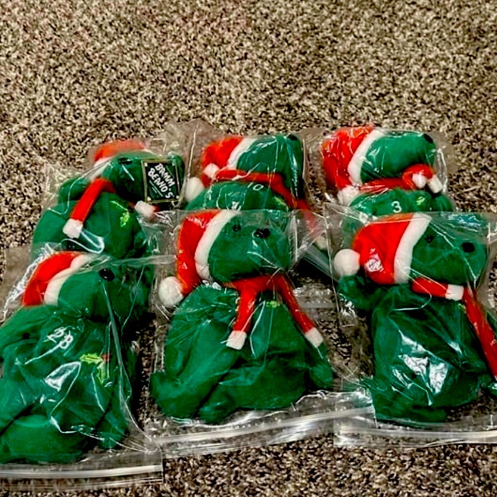 Full set of Salvino's Bamm Beanos MLB Christmas Beanie Bears